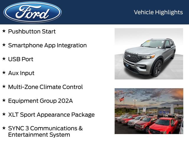 Certified 2024 Ford Explorer XLT w/ Equipment Group 202A image 9