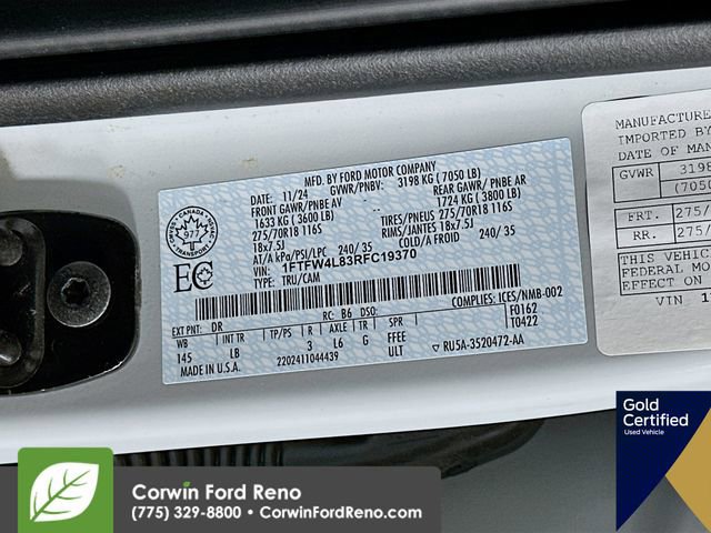 Certified 2024 Ford F150 Tremor w/ Mobile Office Package image 36