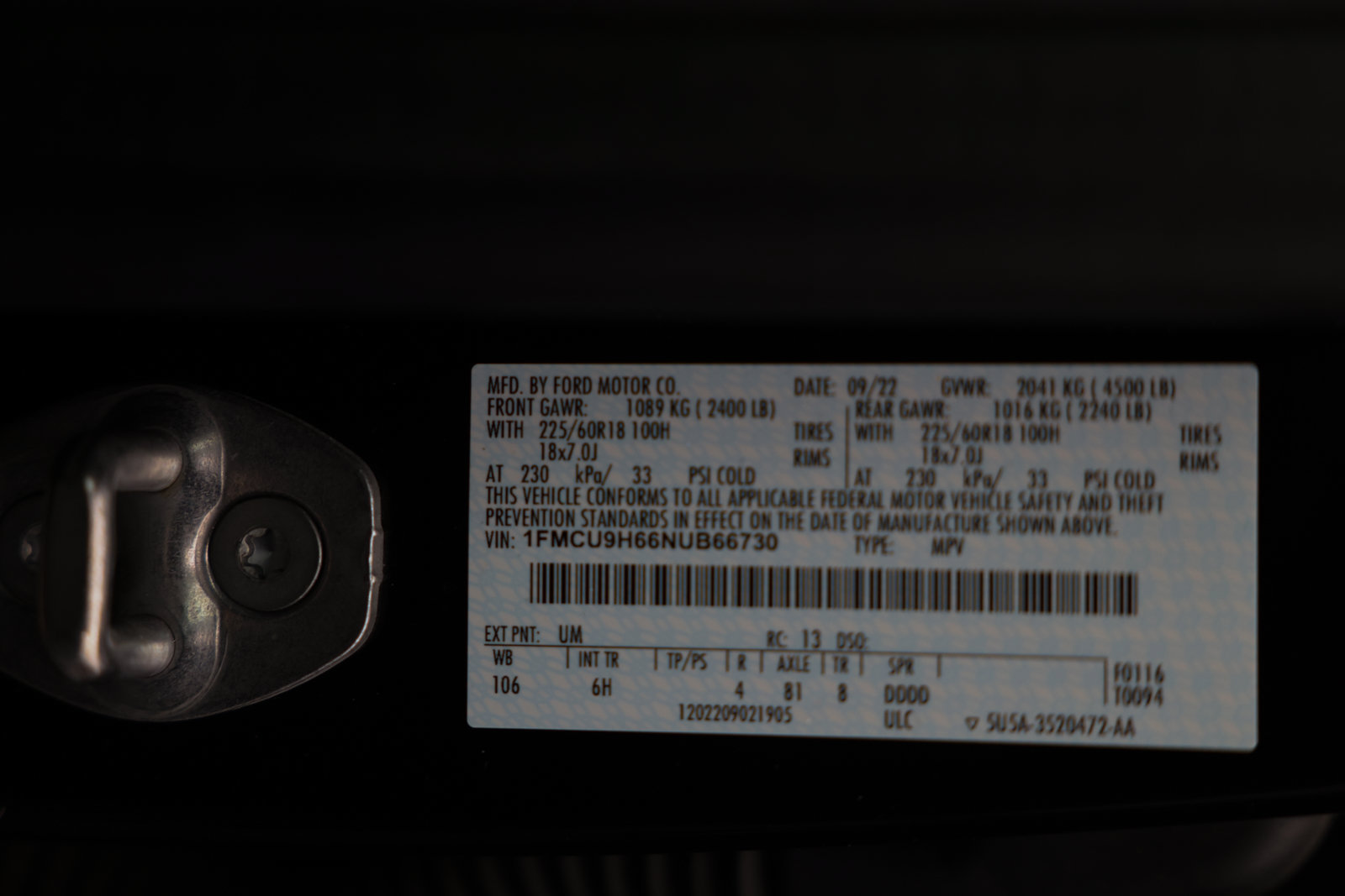 Certified 2022 Ford Escape SEL AWD/4WD image 41