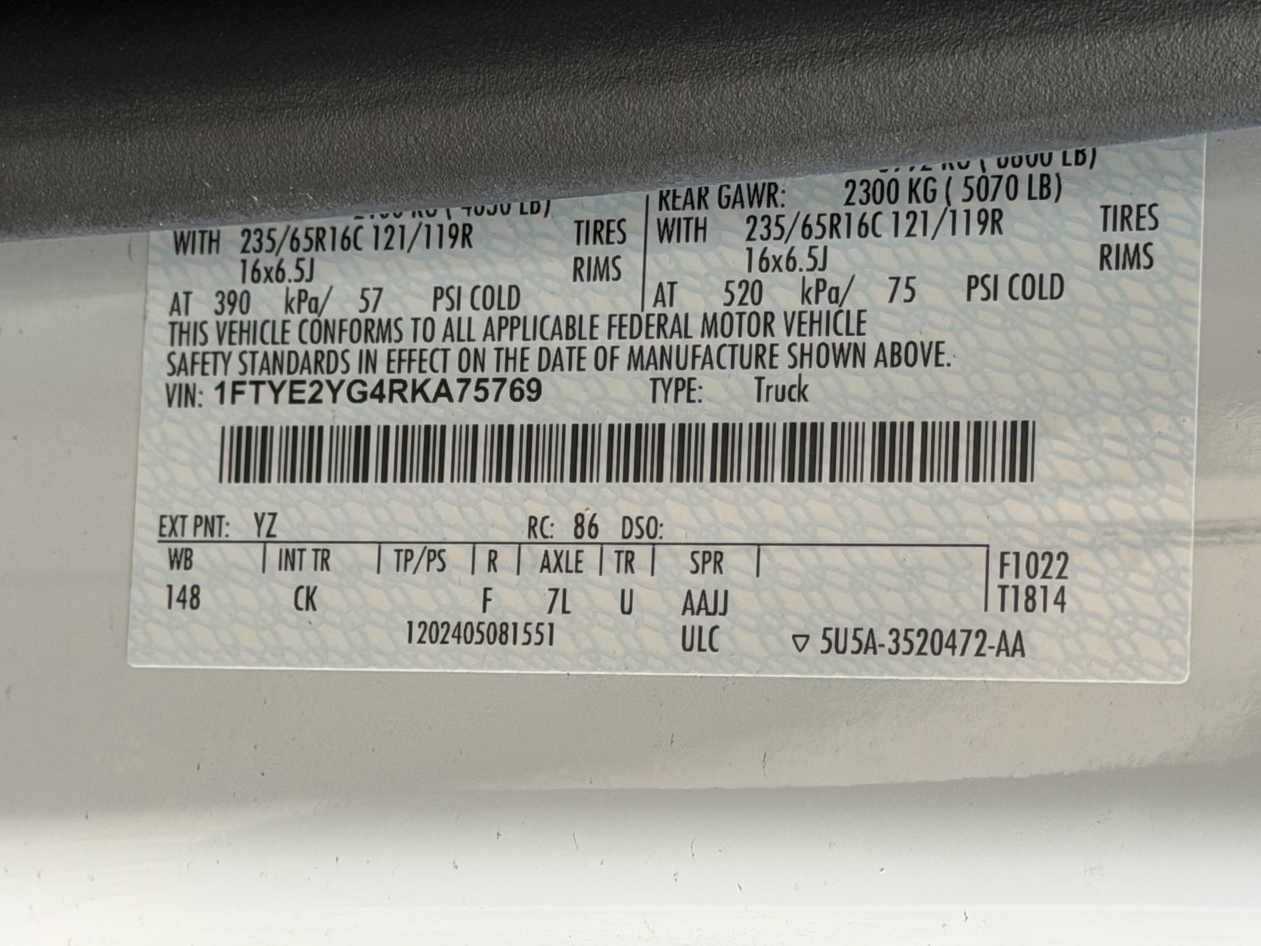 Certified 2024 Ford Transit 150 Low Roof AWD image 13