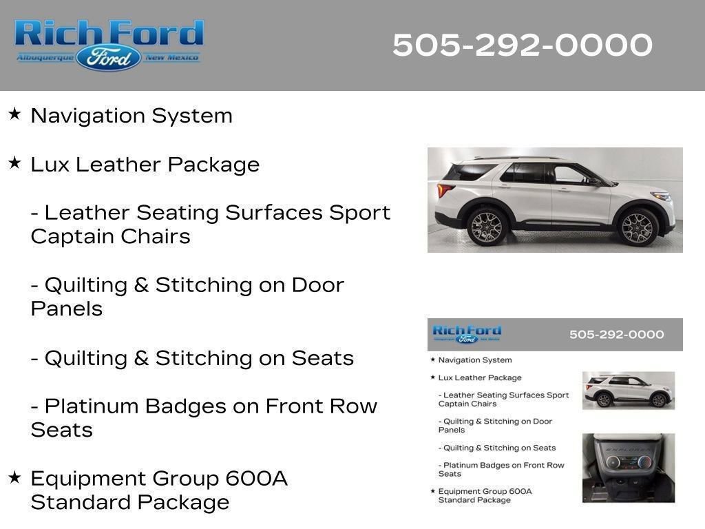 Certified 2025 Ford Explorer Platinum w/ Ultimate Package AWD/4WD image 25