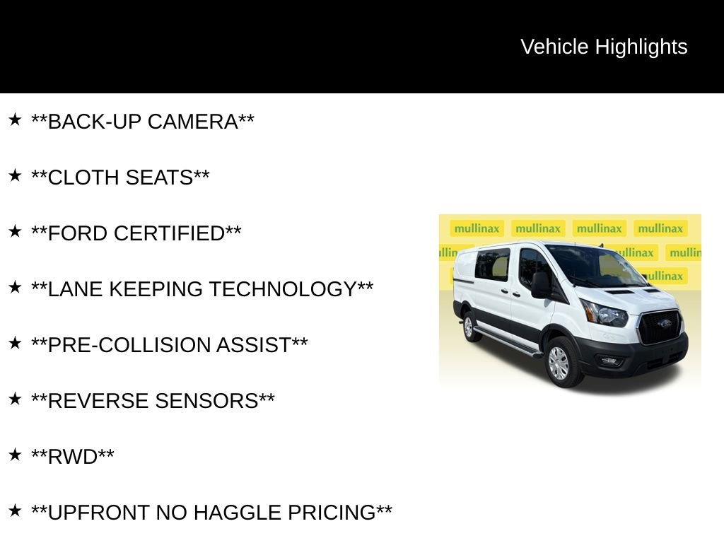 Certified 2025 Ford Transit 250 Low Roof w/ Exterior Upgrade Package RWD image 12
