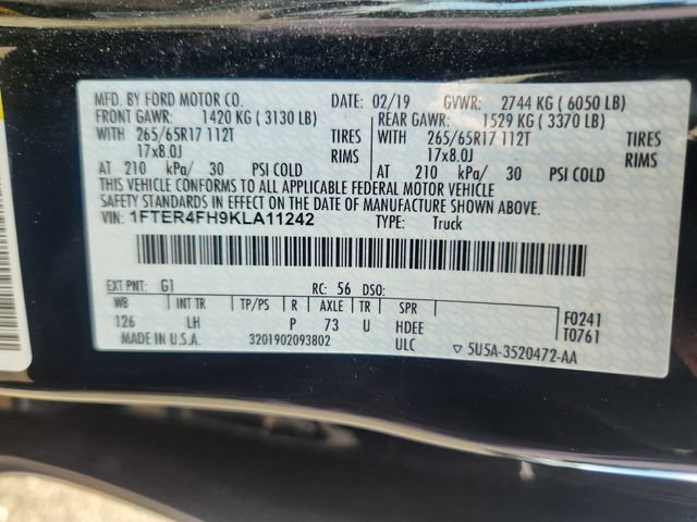 Certified 2019 Ford Ranger XLT w/ FX4 Off-Road Package AWD/4WD image 29