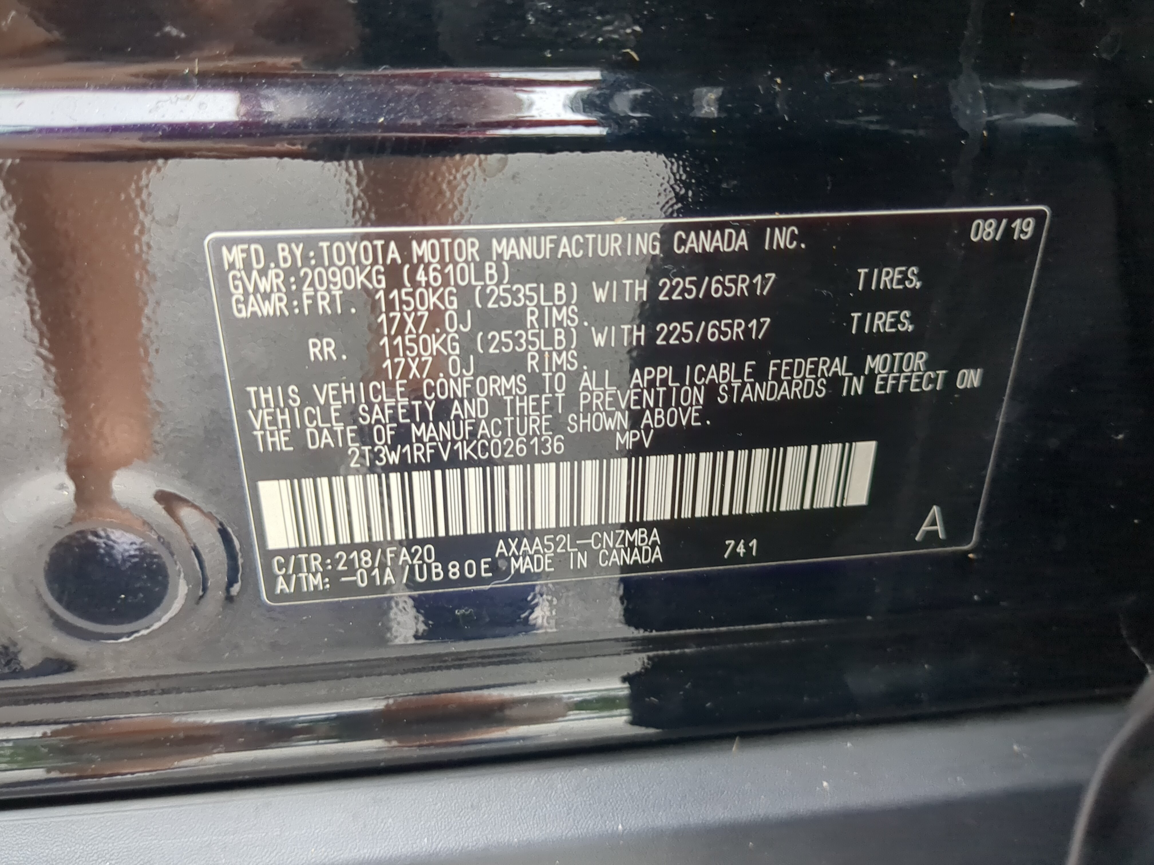 Used 2019 Toyota RAV4 XLE w/ Convenience Package FWD image 28