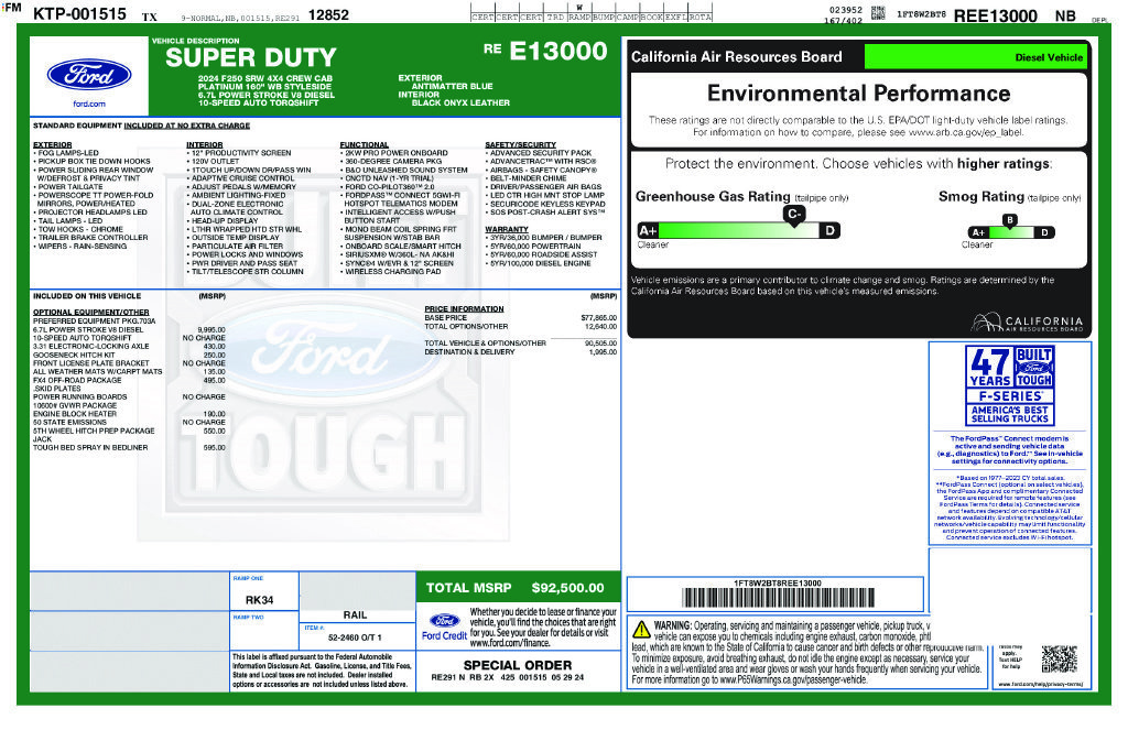 Certified 2024 Ford F250 Platinum AWD/4WD image 23