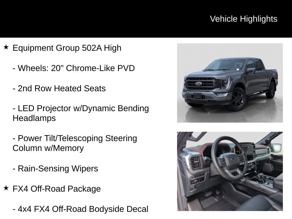Certified 2023 Ford F150 Lariat w/ Equipment Group 502A High AWD/4WD image 11