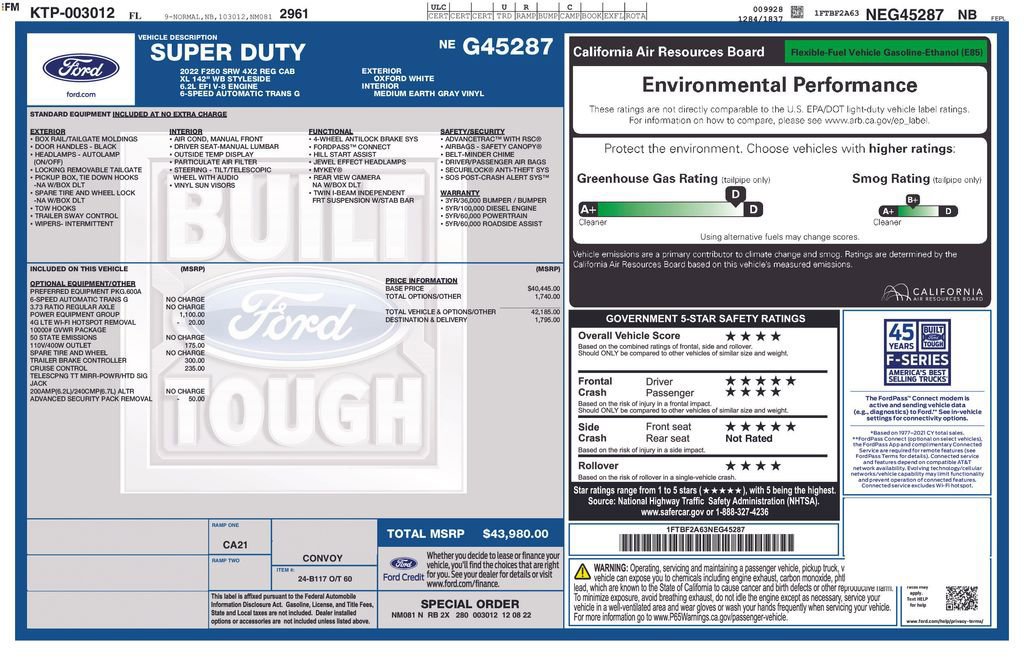 Certified 2022 Ford F250 XL w/ Power Equipment Group image 10