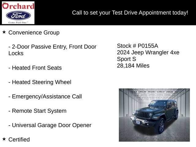 Used 2024 Jeep Wrangler Unlimited w/ Convenience Group AWD/4WD image 7
