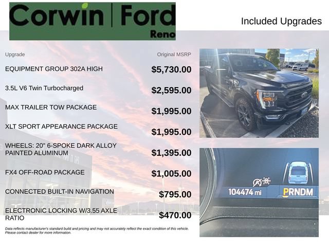 Certified 2021 Ford F150 XLT w/ Equipment Group 302A High AWD/4WD image 3