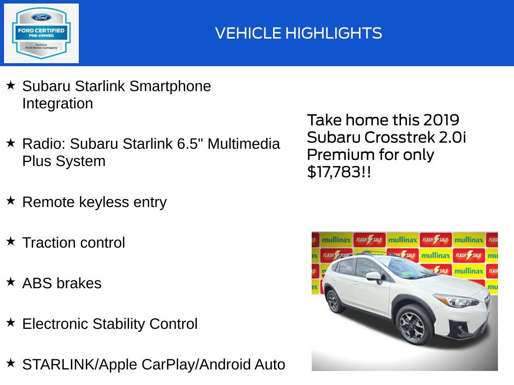 Used 2019 Subaru Crosstrek 2.0i Premium AWD/4WD image 18
