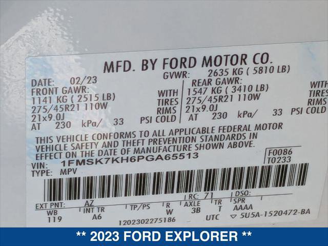 Certified 2023 Ford Explorer ST-Line w/ Class IV Trailer Tow Package image 25