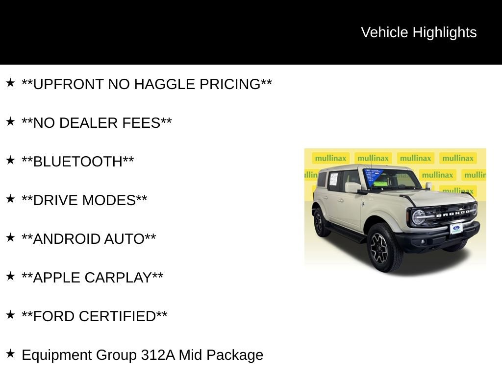 Certified 2025 Ford Bronco Outer Banks AWD/4WD image 12