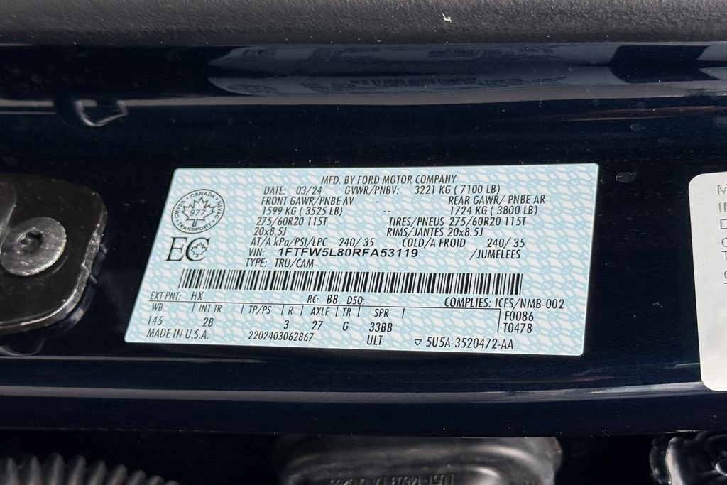 Certified 2024 Ford F150 Lariat AWD/4WD image 23