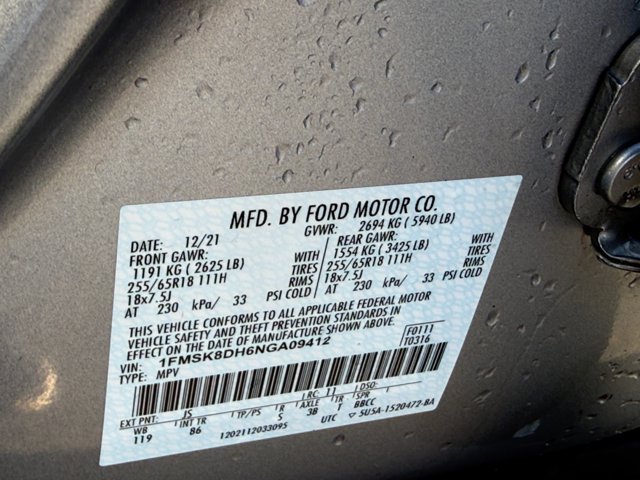 Certified 2022 Ford Explorer XLT AWD/4WD image 34