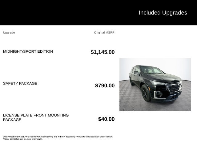 Used 2023 Chevrolet Traverse LS w/ Midnight/Sport Edition AWD/4WD image 6