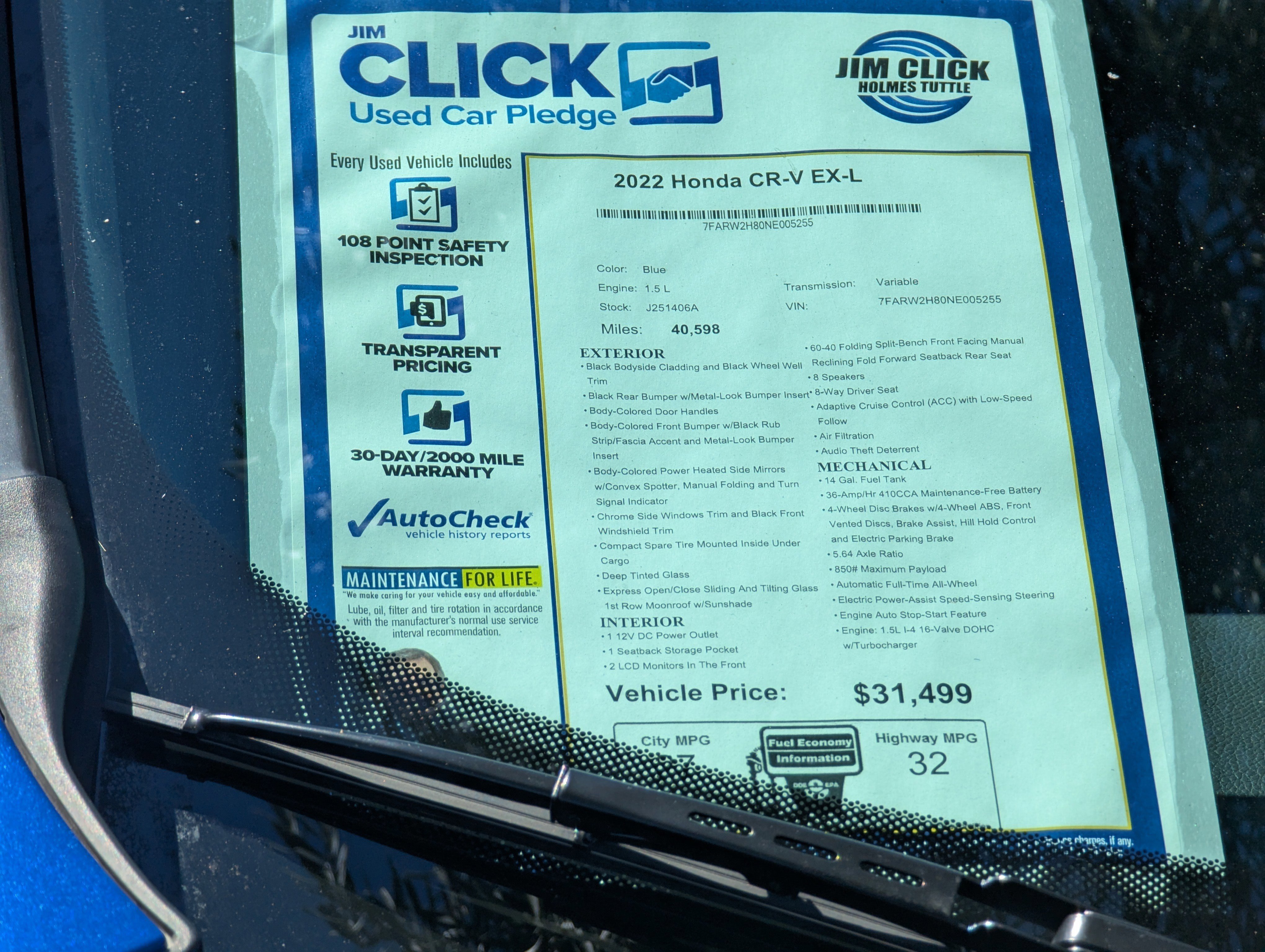 Used 2022 Honda CR-V EX-L image 14