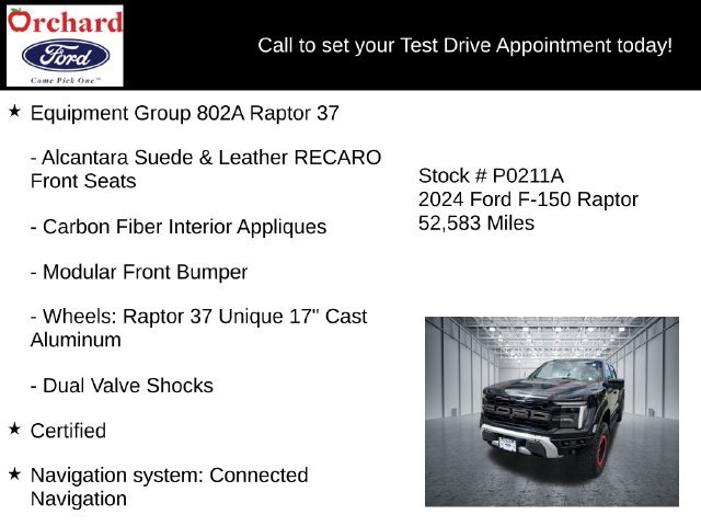 Certified 2024 Ford F150 Raptor AWD/4WD image 7