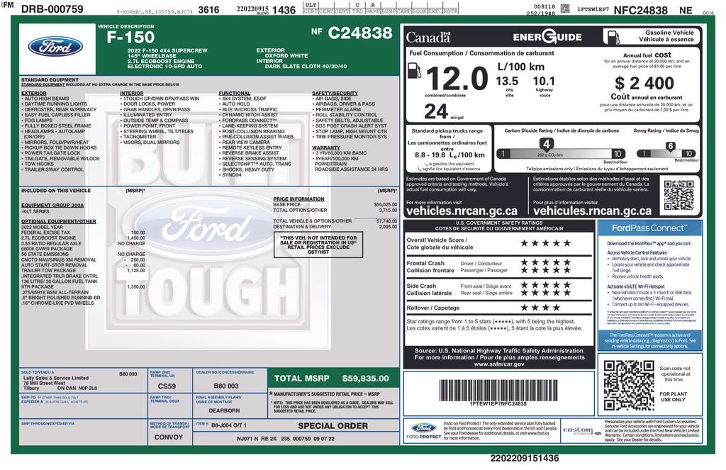 Certified 2022 Ford F150 XLT w/ XTR Package AWD/4WD image 6