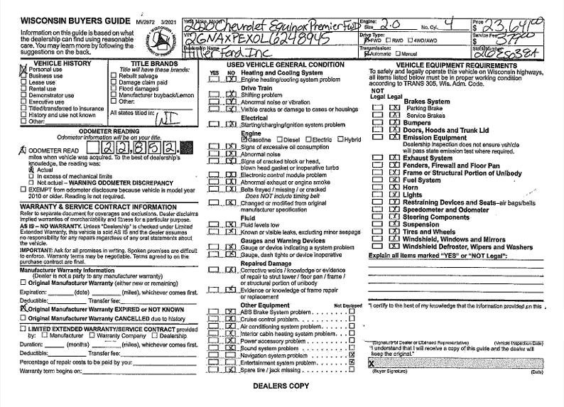 Used 2020 Chevrolet Equinox Premier image 42