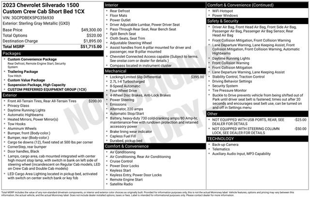 Used 2023 Chevrolet Silverado 1500 Custom AWD/4WD image 39
