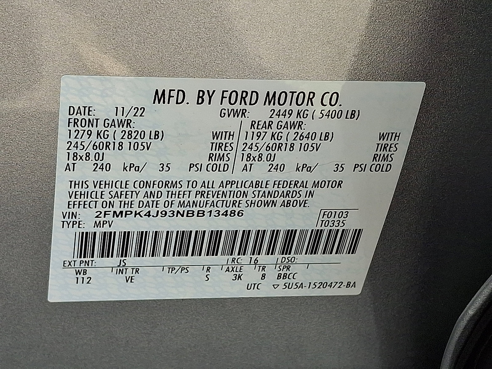 Certified 2022 Ford Edge SEL w/ Convenience Package image 29