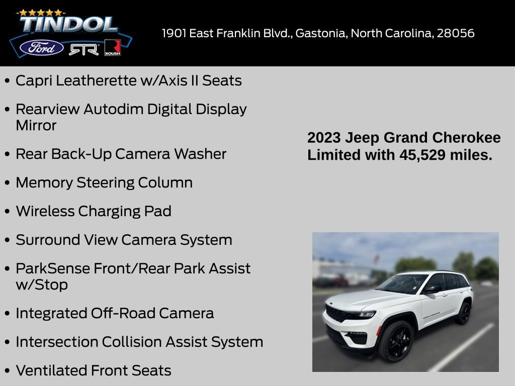 Used 2023 Jeep Grand Cherokee Limited w/ Luxury Tech Group II AWD/4WD image 22