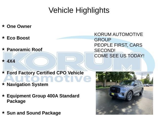 Certified 2025 Ford Explorer ST w/ Sun And Sound Package AWD/4WD image 4