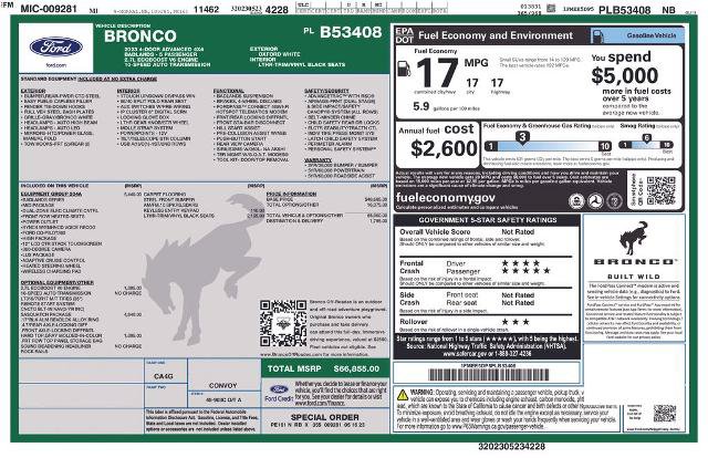 Certified 2023 Ford Bronco Badlands AWD/4WD image 9