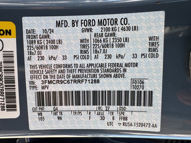 Certified 2024 Ford Bronco Sport Outer Banks w/ Tech Package AWD/4WD image 29