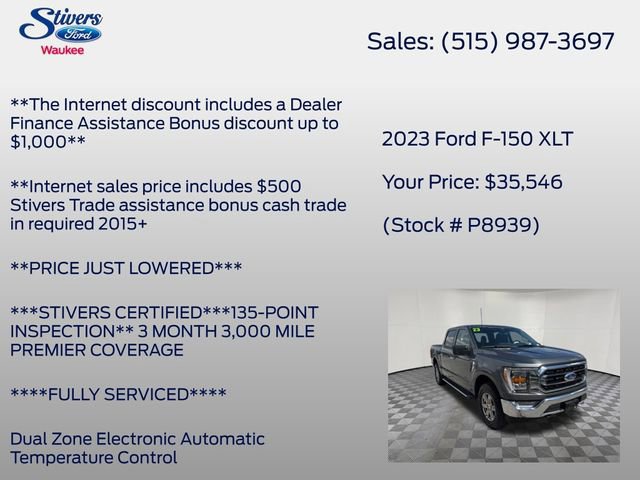 Certified 2023 Ford F150 XLT w/ Equipment Group 302A High image 27