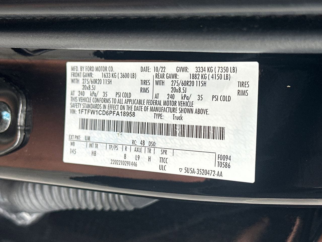 Certified 2023 Ford F150 Lariat w/ Equipment Group 502A High RWD image 34