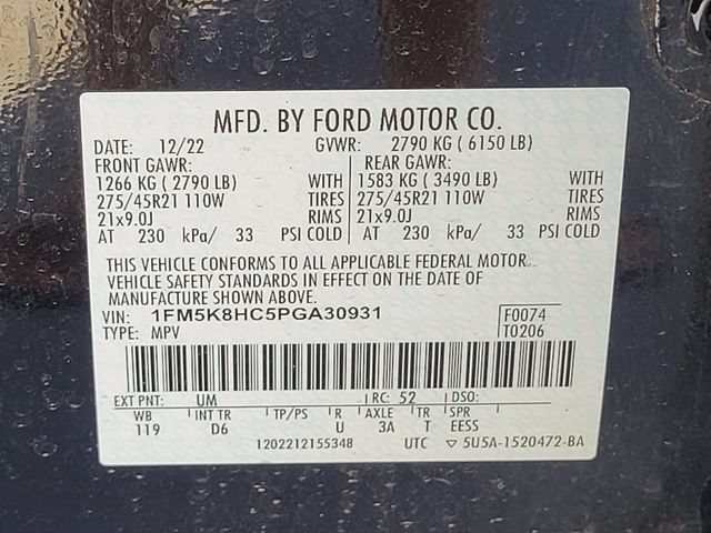 Certified 2023 Ford Explorer Platinum w/ Technology Package AWD/4WD image 18