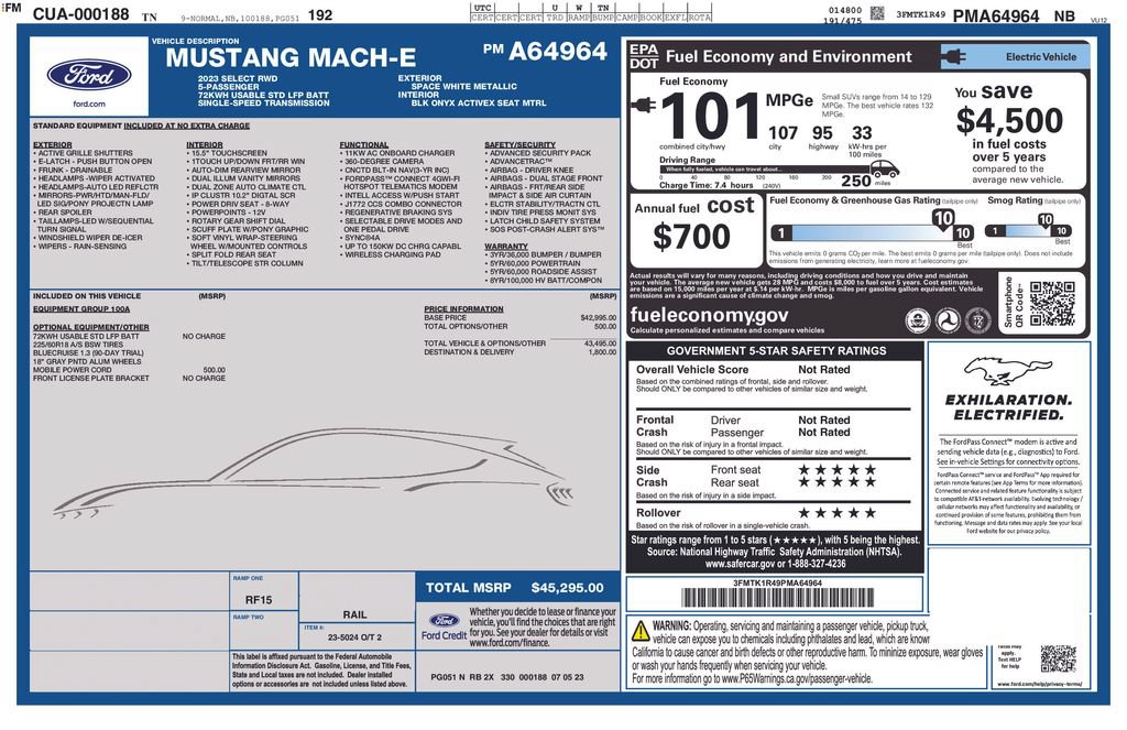 Certified 2023 Ford Mustang Mach-E Select RWD image 2