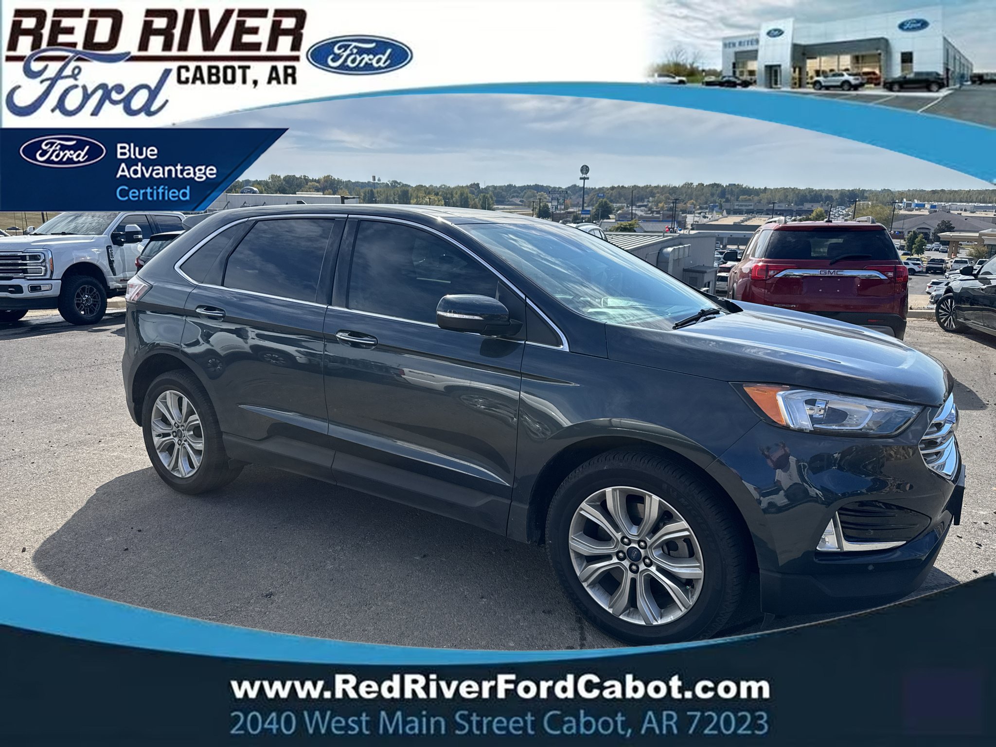 Certified 2022 Ford Edge Titanium w/ Class II Trailer Tow Package