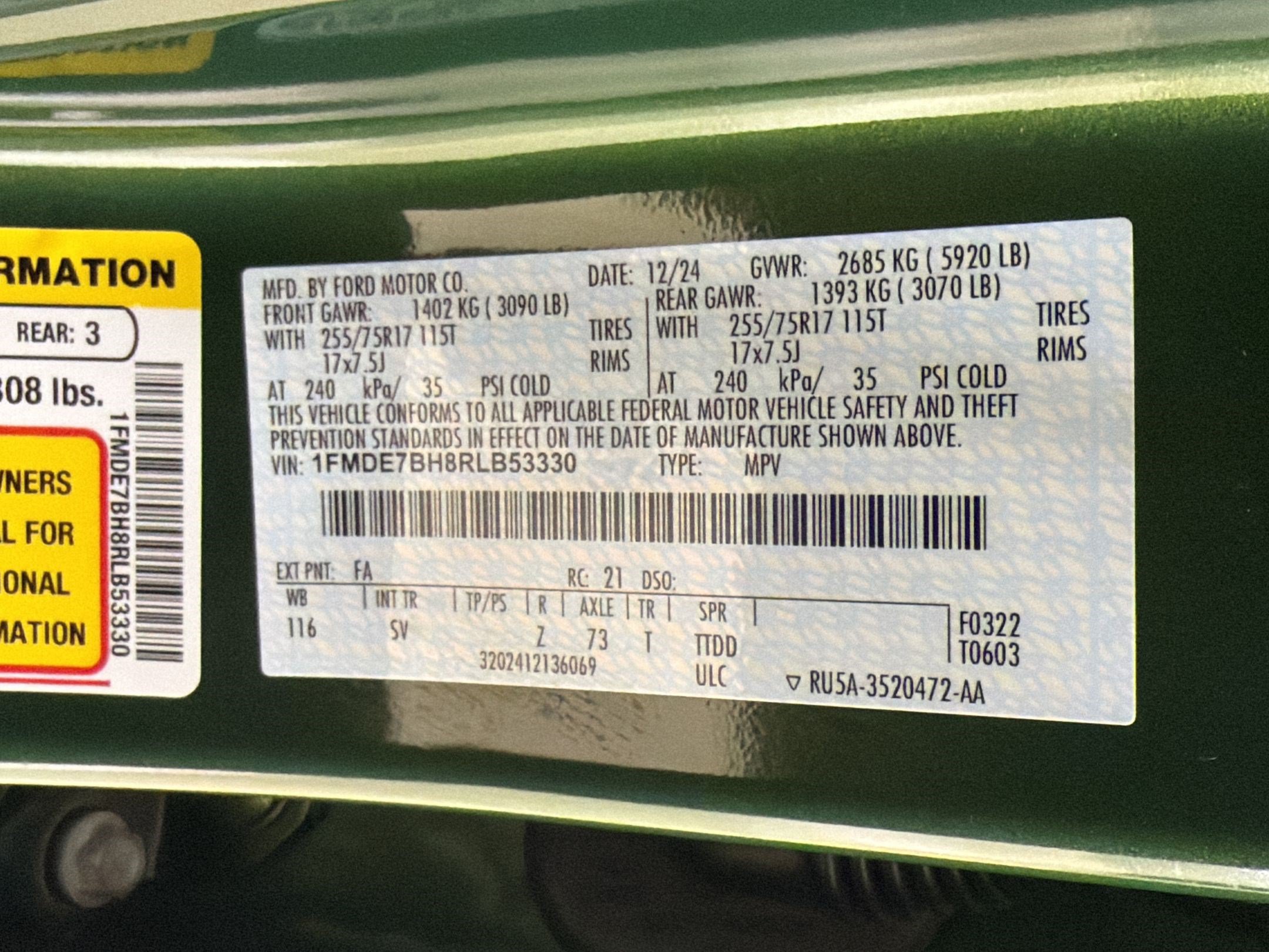 Certified 2024 Ford Bronco Big Bend AWD/4WD image 22