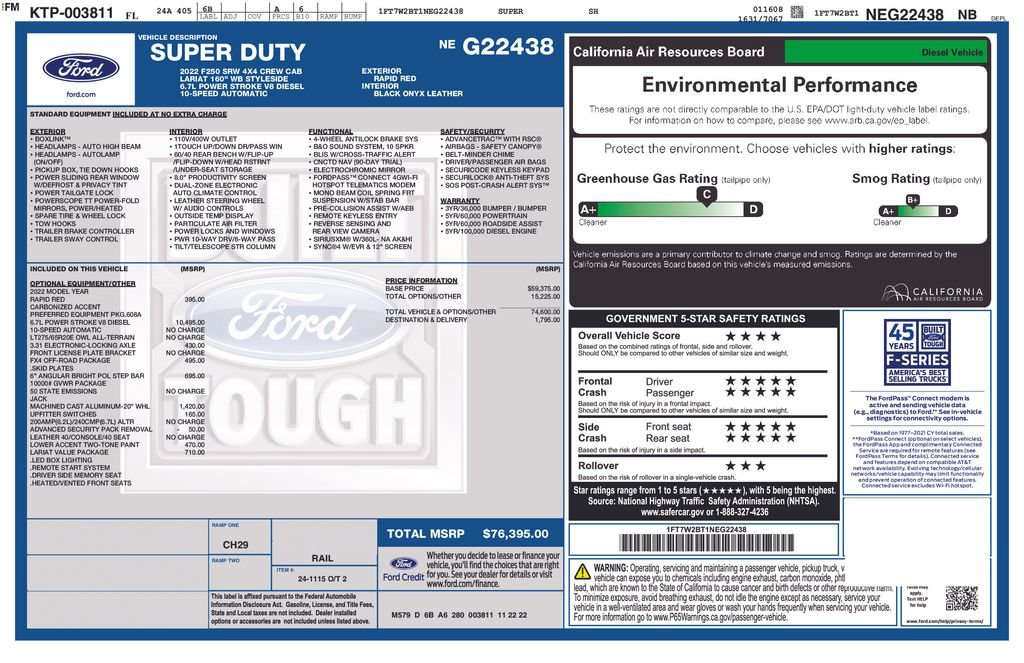 Certified 2022 Ford F250 Lariat w/ Lariat Value Package AWD/4WD image 5