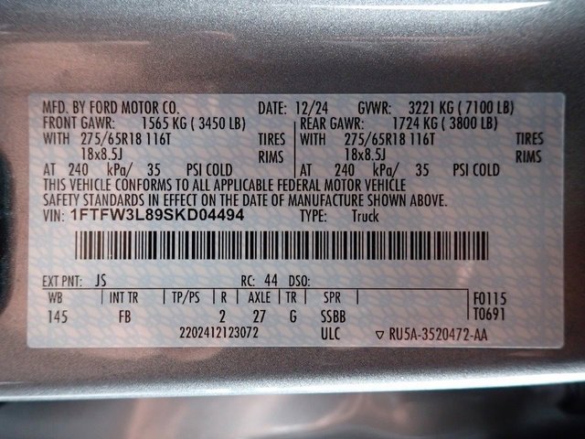 Certified 2025 Ford F150 XLT w/ Equipment Group 302A MID image 22