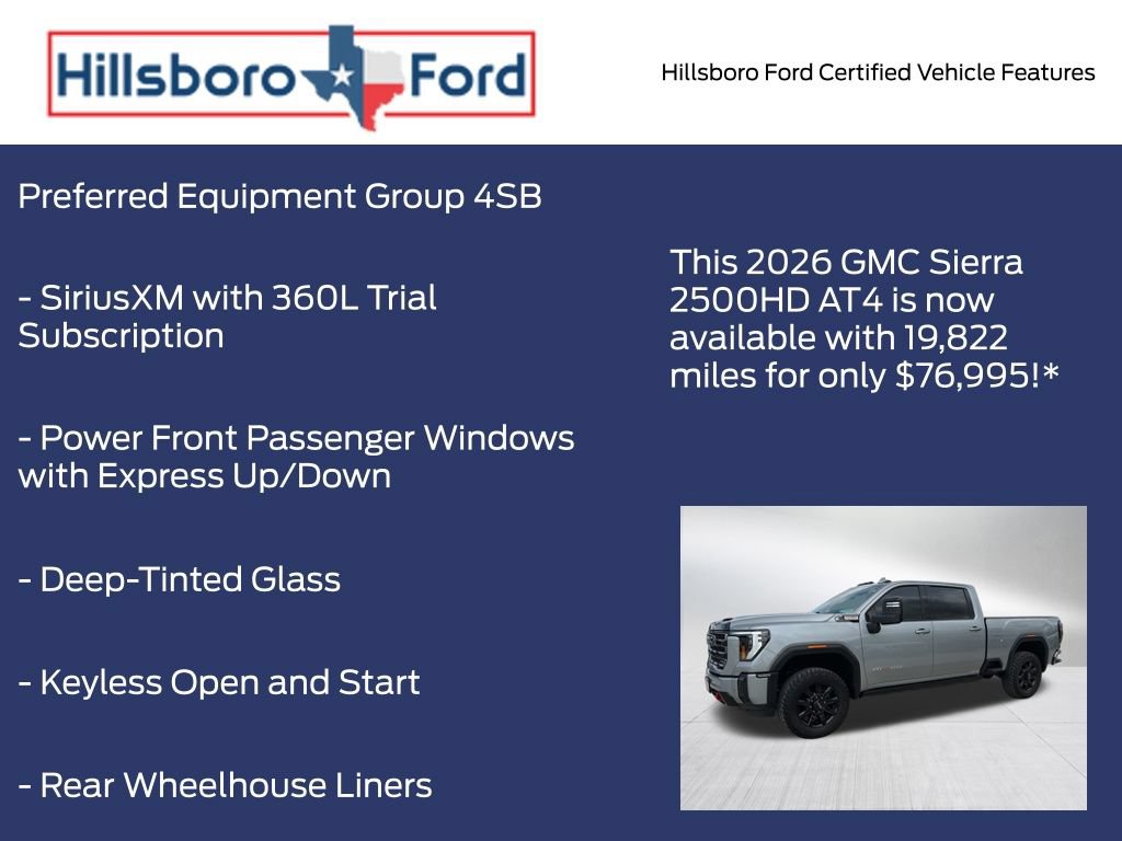 Used 2026 GMC Sierra 2500 AT4 w/ AT4 Premium Plus Package AWD/4WD image 5