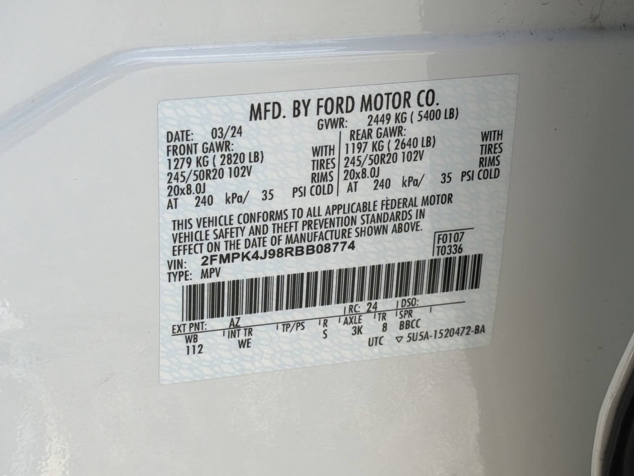 Certified 2024 Ford Edge ST-Line AWD/4WD image 33