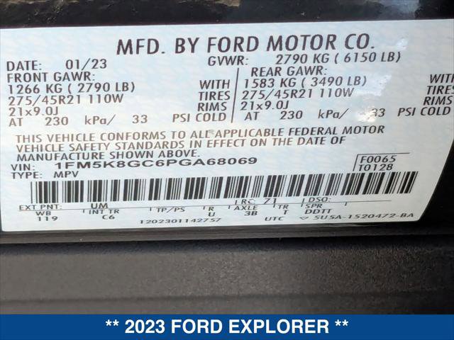 Certified 2023 Ford Explorer ST w/ Equipment Group 401A AWD/4WD image 24