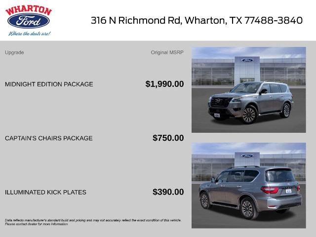 Used 2023 Nissan Armada SL w/ Midnight Edition Package RWD image 2