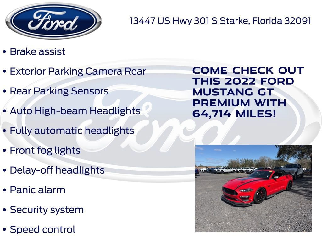 Certified 2022 Ford Mustang GT Premium w/ Equipment Group 401A image 9
