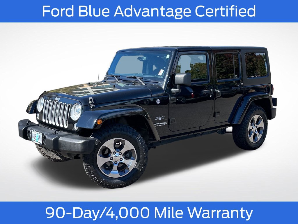 Used 2018 Jeep Wrangler Unlimited Sahara w/ Connectivity Group AWD/4WD image 1