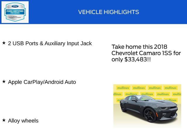 Used 2018 Chevrolet Camaro SS RWD image 19