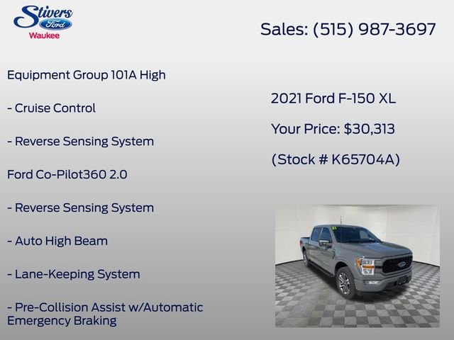 Certified 2021 Ford F150 XL w/ STX Appearance Package AWD/4WD image 8