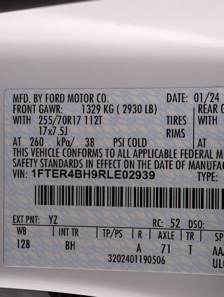 Certified 2024 Ford Ranger XL RWD image 27