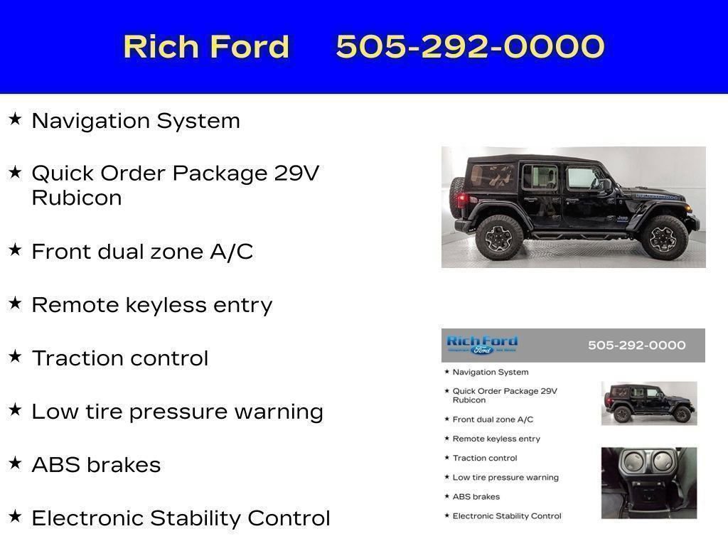 Used 2023 Jeep Wrangler Unlimited Rubicon 4xe AWD/4WD image 25