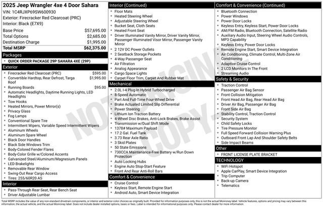 Used 2025 Jeep Wrangler Sahara AWD/4WD image 6