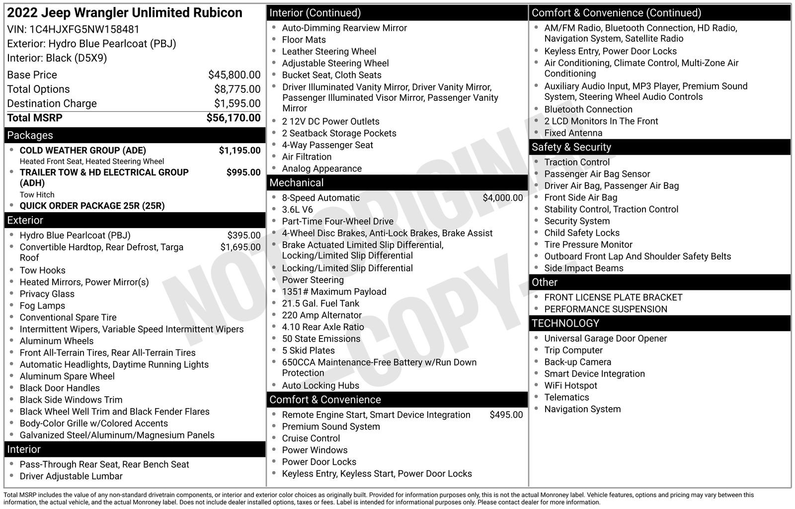 Used 2022 Jeep Wrangler Unlimited Rubicon w/ Cold Weather Group image 6