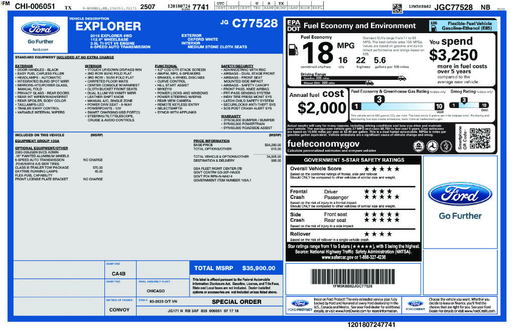 Certified 2018 Ford Explorer 4WD image 3